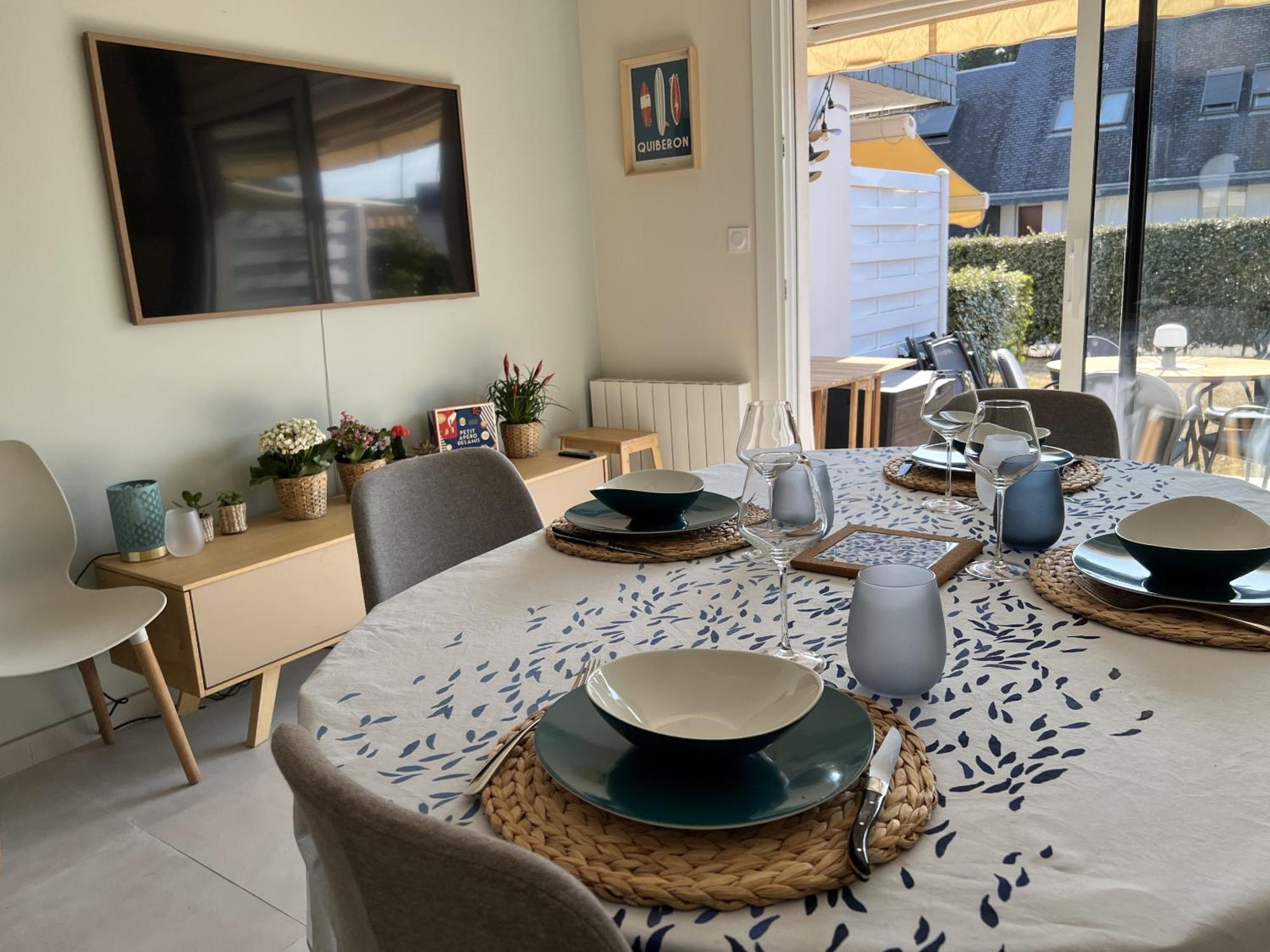 Triplex A 200M De La Plage - O Delices Marins Carnac Exterior photo
